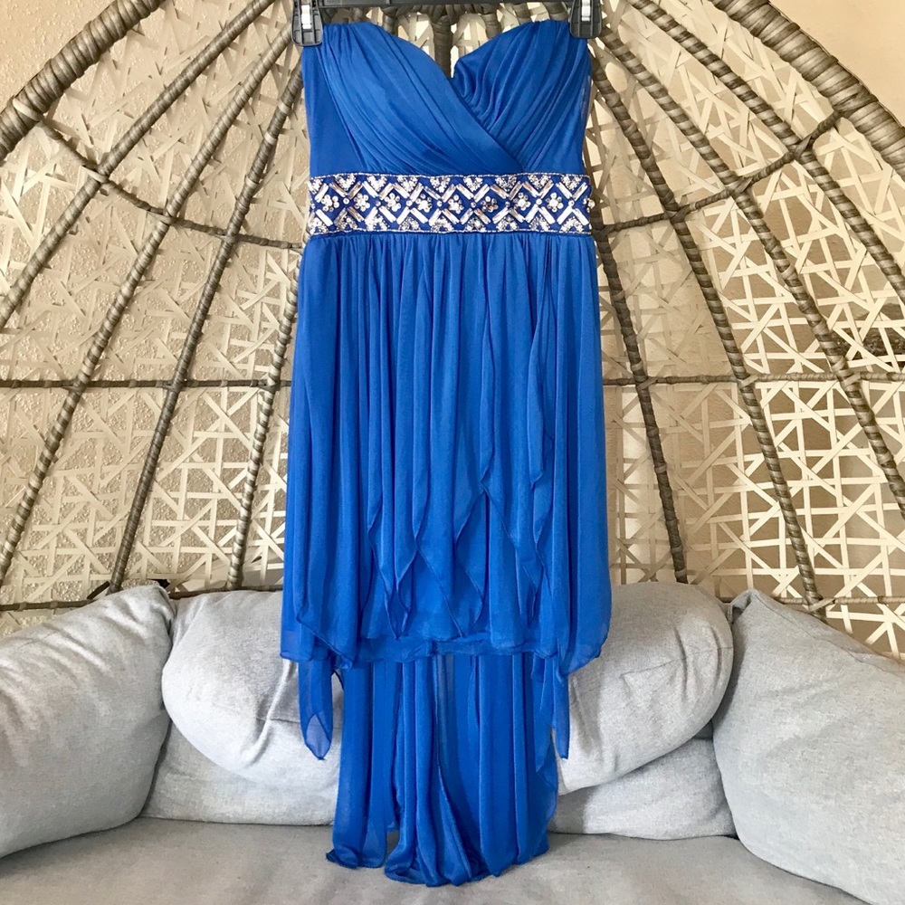 🔥B darling 💙 High Low Multi Layer mini dress